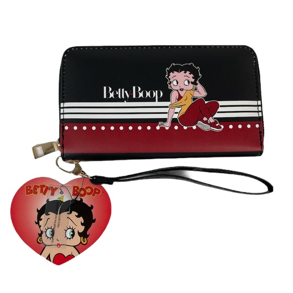 Betty Boop Wristlet, Black, Red - Picture 5 of 5